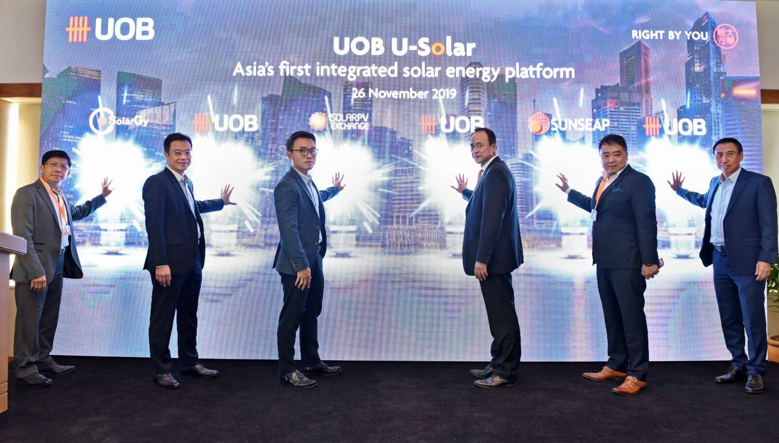 SolarGy, SolarPVExchange and Sunseap lend weight to UOB's solar financing plan
